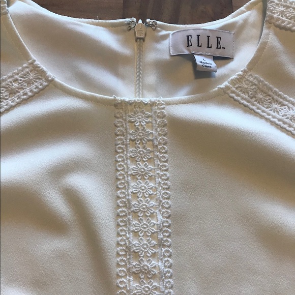 NWT: Cream ELLE laced trim fit and flare dress - Picture 5 of 8